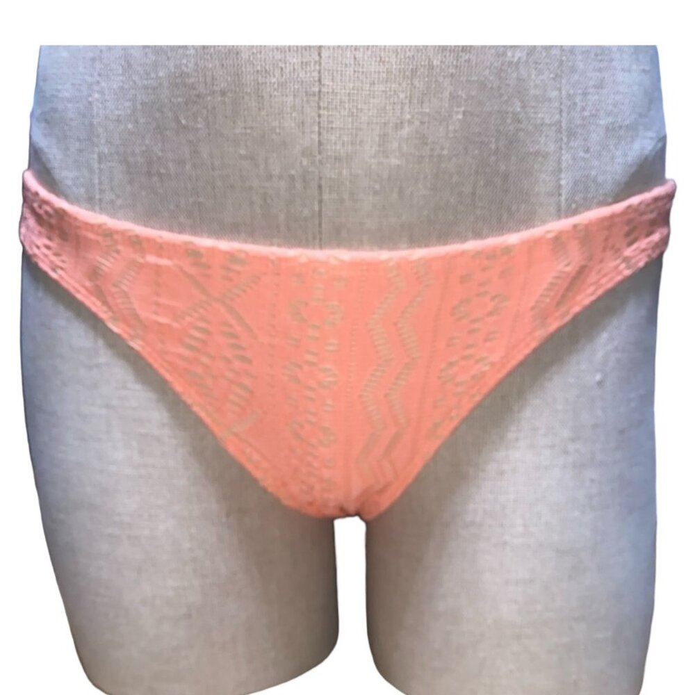 xhilarations Swimwear XS Bottom Women Peach Lace